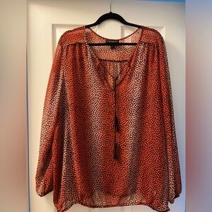 Plus Size Lane Bryant Sheer Blouse - Size 22/24